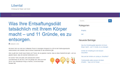 Desktop Screenshot of loewntal.de