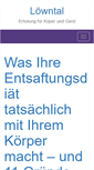 Mobile Screenshot of loewntal.de