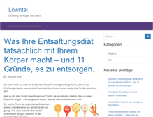Tablet Screenshot of loewntal.de